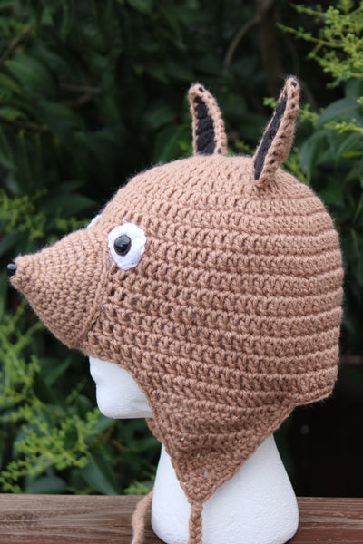 Jackal Earflap Hat Crochet Pattern