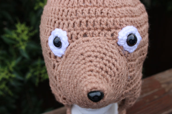 Jackal Earflap Hat Crochet Pattern
