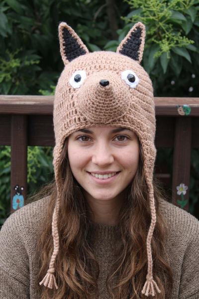 Jackal Earflap Hat Crochet Pattern