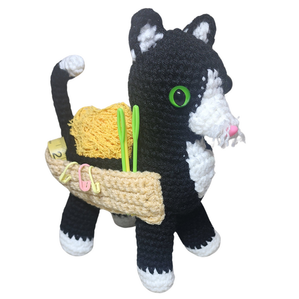 Kitty Caddy Crochet Pattern – Cute & Functional Feline Storage!