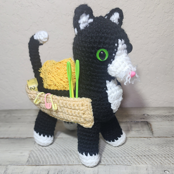 Kitty Caddy Crochet Pattern – Cute & Functional Feline Storage!