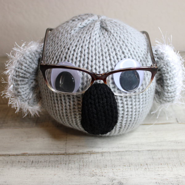 Koala Eyeglass Stand Knitting Machine Pattern