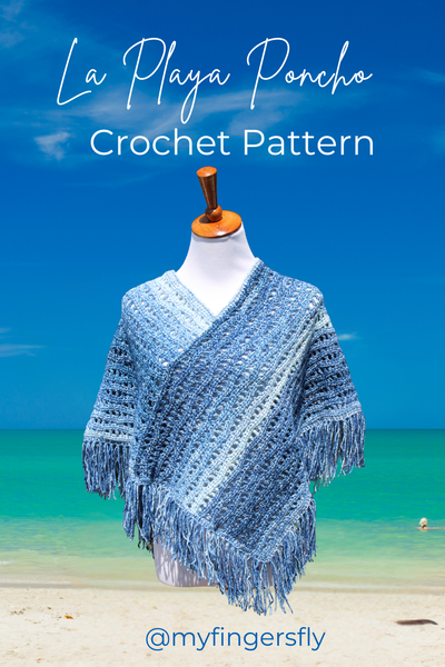 La Playa Girls’ Poncho Crochet Pattern