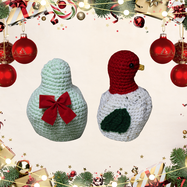 Partridge in a Pear Reversible Amigurumi Crochet Pattern PDF