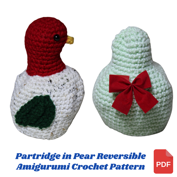 Partridge in a Pear Reversible Amigurumi Crochet Pattern PDF