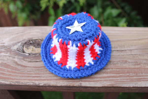 Patriotic Mouse Amigurumi Crochet Pattern PDF