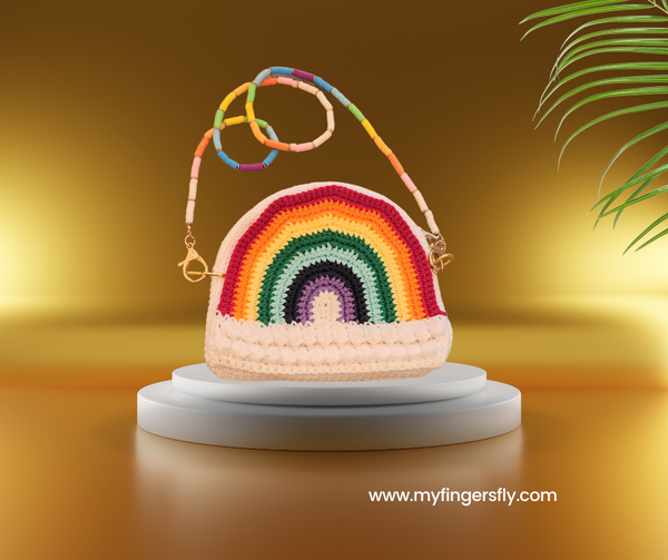 Rainbow Crossbody Bag Crochet Pattern