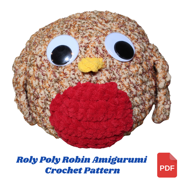 Roly Poly Robin Amigurumi Crochet Pattern