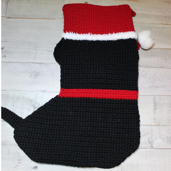 Rottweiler Crochet Christmas Stocking Pattern