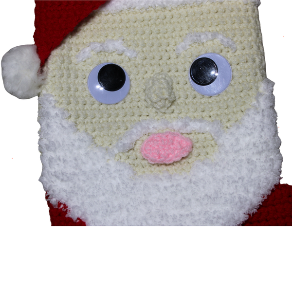 Santa Claus Christmas Stocking Crochet Pattern PDF
