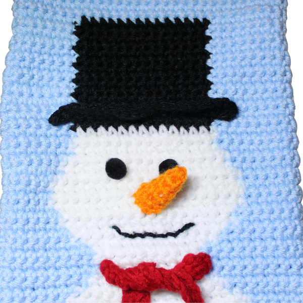 Snowman Christmas Stocking Crochet Pattern