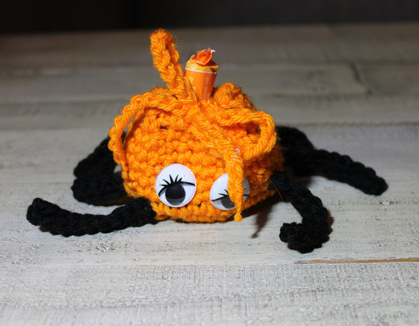 Spider Trick-or-Treat Bag Crochet Pattern