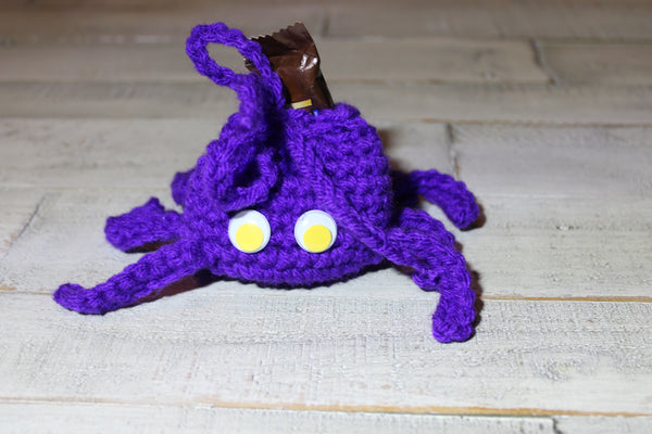Spider Trick-or-Treat Bag Crochet Pattern