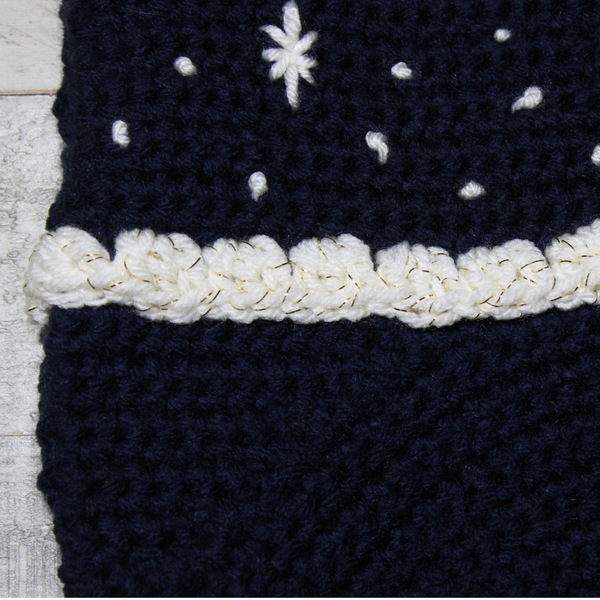 Star of Bethlehem Christmas Stocking Crochet Pattern