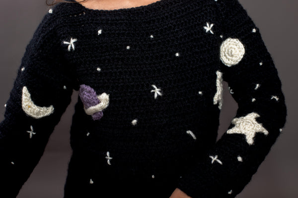 Stars at Night Children’s Sweater Crochet Pattern – Cozy & Dreamy Design