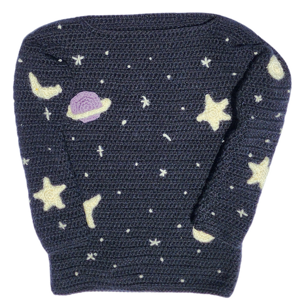 Stars at Night Children’s Sweater Crochet Pattern – Cozy & Dreamy Design