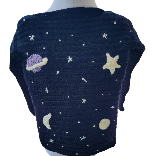 Stars at Night Children’s Sweater Crochet Pattern – Cozy & Dreamy Design