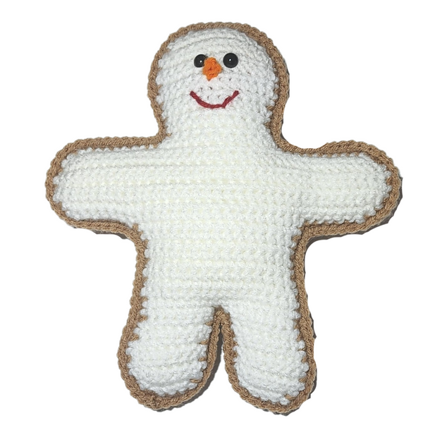 Gingerbread Snowman Cuddler Crochet Pattern