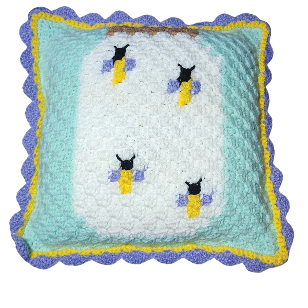 Firefly Pillow C2C Crochet Pattern
