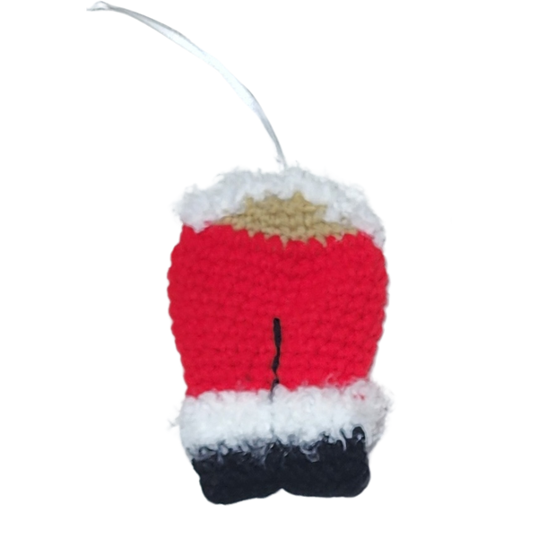 Santa Butt Ornament Crochet Pattern