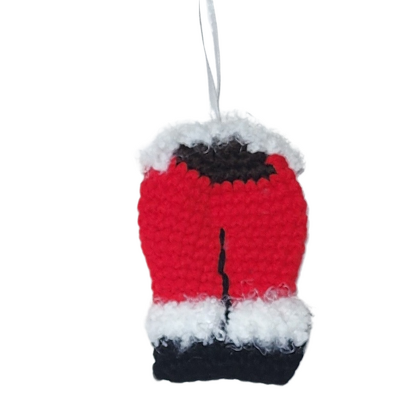 Santa Butt Ornament Crochet Pattern