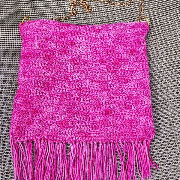 Pink Waterfall Purse Crochet Pattern