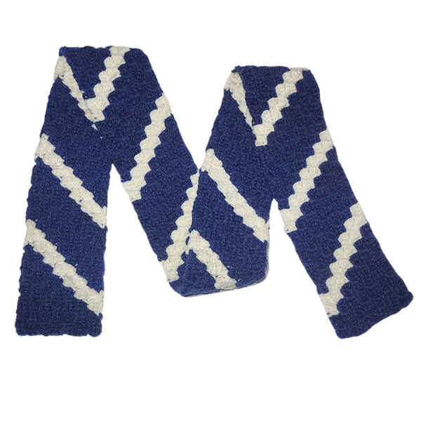 Diagonal Stripe Skinny Scarf Crochet Pattern