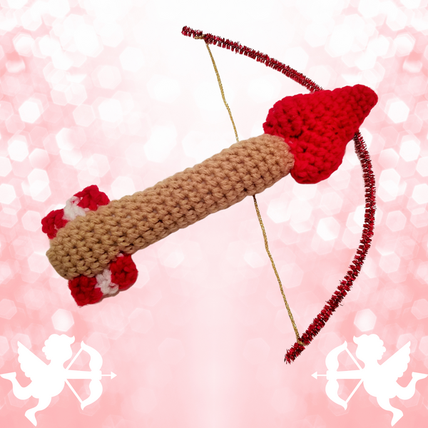 Cupid's Arrow Baby Rattle Crochet Pattern