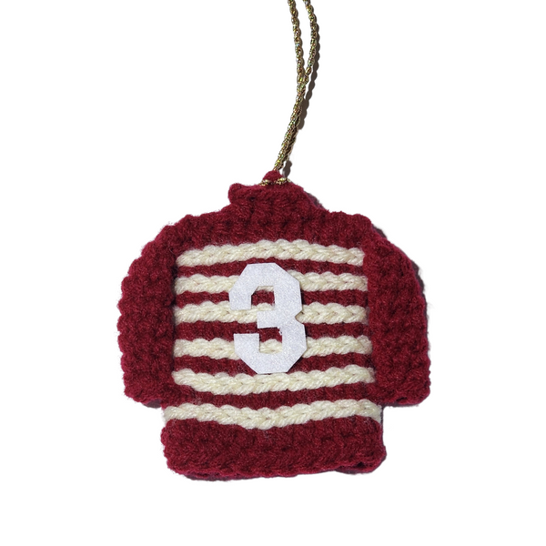 George Bailey Jersey Ornament Crochet Pattern