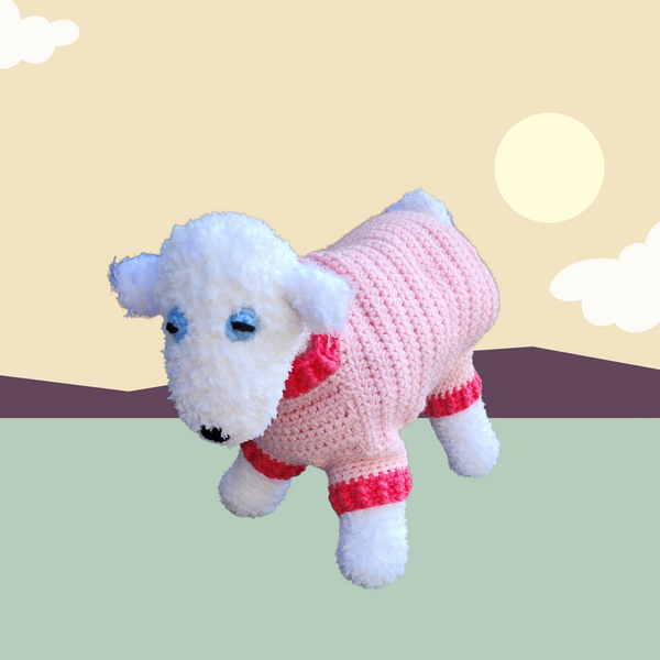 Baby Goat with Pajamas Crochet Pattern