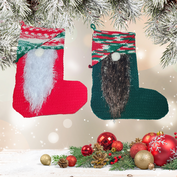 Gnome Christmas Stocking Crochet Pattern