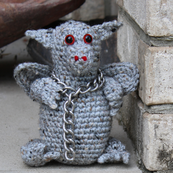 Gargoyle Plush Toy Crochet Pattern, Christmas Gargoyle Stuffed Animal