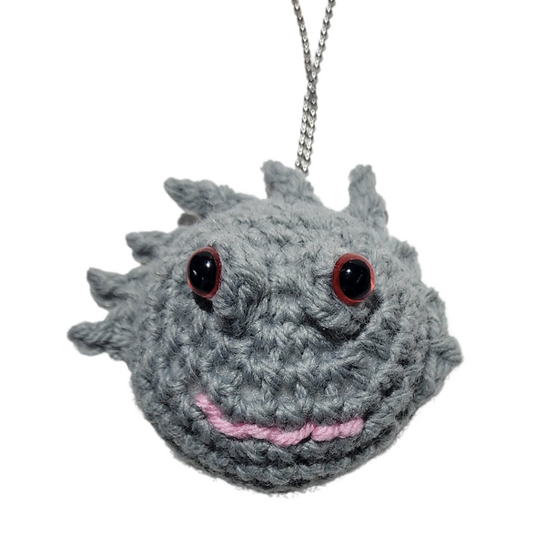 Horny Toad Keychain No-Sew Crochet Pattern