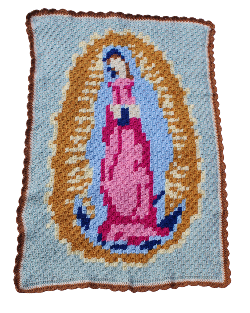 Our Lady of Guadalupe C2C Afghan Crochet Pattern PDF