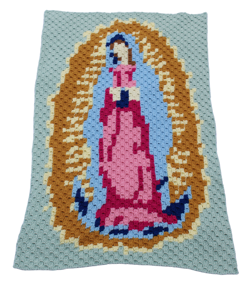 Our Lady of Guadalupe C2C Afghan Crochet Pattern PDF