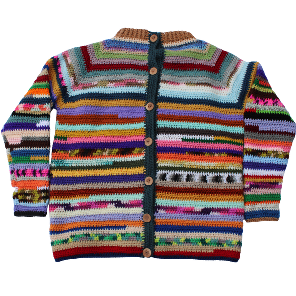 Yarn Bomb Cardigan Women's Crochet Pattern