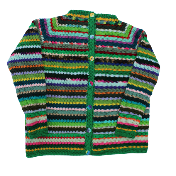 Yarn Bomb Cardigan Women's Crochet Pattern