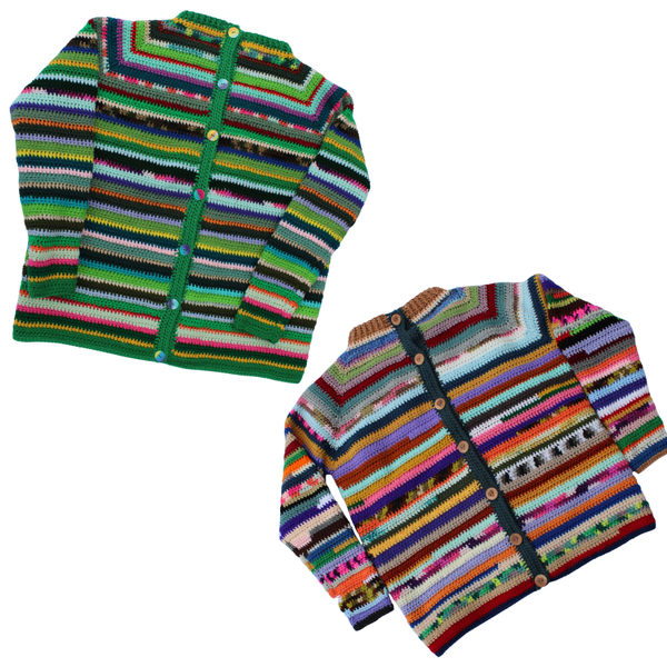 Yarn Bomb Cardigan Women's Crochet Pattern