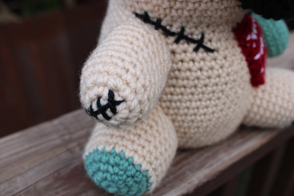 Zombie Pug Amigurumi Crochet Pattern