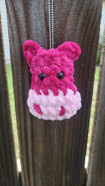 Baby Hippo Bag Charm, Handmade Crochet