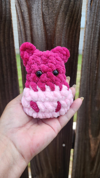 Baby Hippo Bag Charm, Handmade Crochet