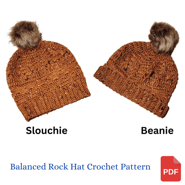 Balanced Rock Hat Crochet Pattern - My Fingers Fly