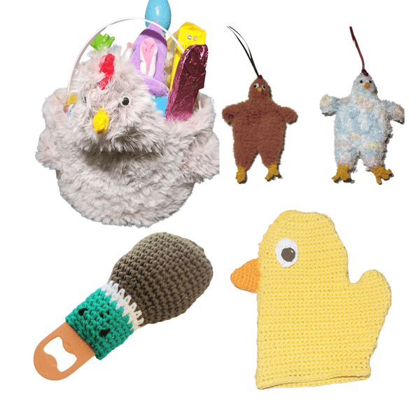 Barnyard Birds Crochet Pattern Ebook - PDF Download - My Fingers Fly