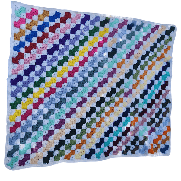 Bowtie Granny Square Afghan Crochet Pattern - My Fingers Fly