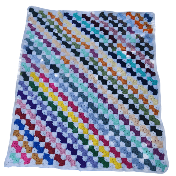 Bowtie Granny Square Afghan Crochet Pattern - My Fingers Fly