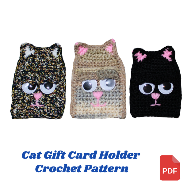 Cat Gift Card Holder Crochet Pattern