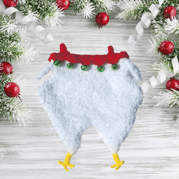 Chicken Christmas Stocking Knitting Pattern - My Fingers Fly