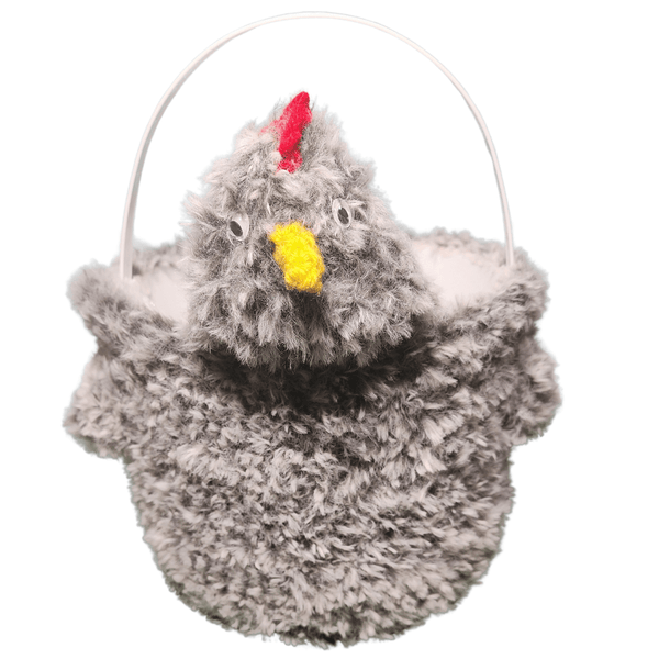 Chicken Easter Basket Crochet Pattern - Digital PDF Download - My Fingers Fly