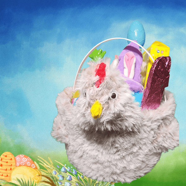 Chicken Easter Basket Crochet Pattern - Digital PDF Download - My Fingers Fly