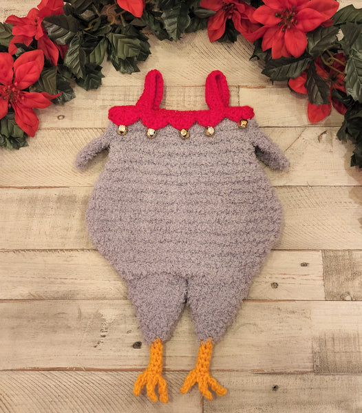 Chicken Christmas Stocking Knitting Pattern